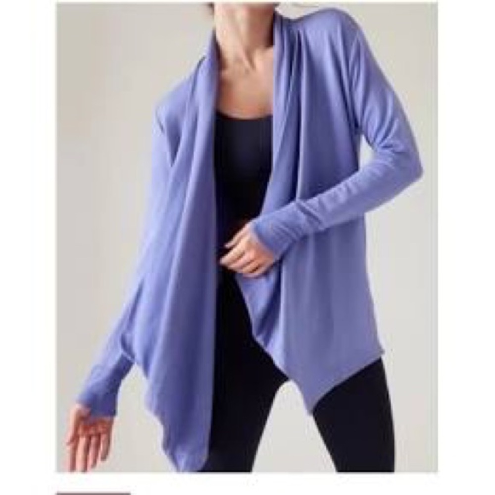 🌎 Athleta - Pranayama Wrap Cardigan in Periwinkle